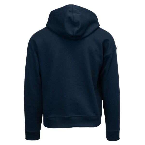 Utah State Outline Embroidered Navy Fleece-Lined Champion Womens Hoodie